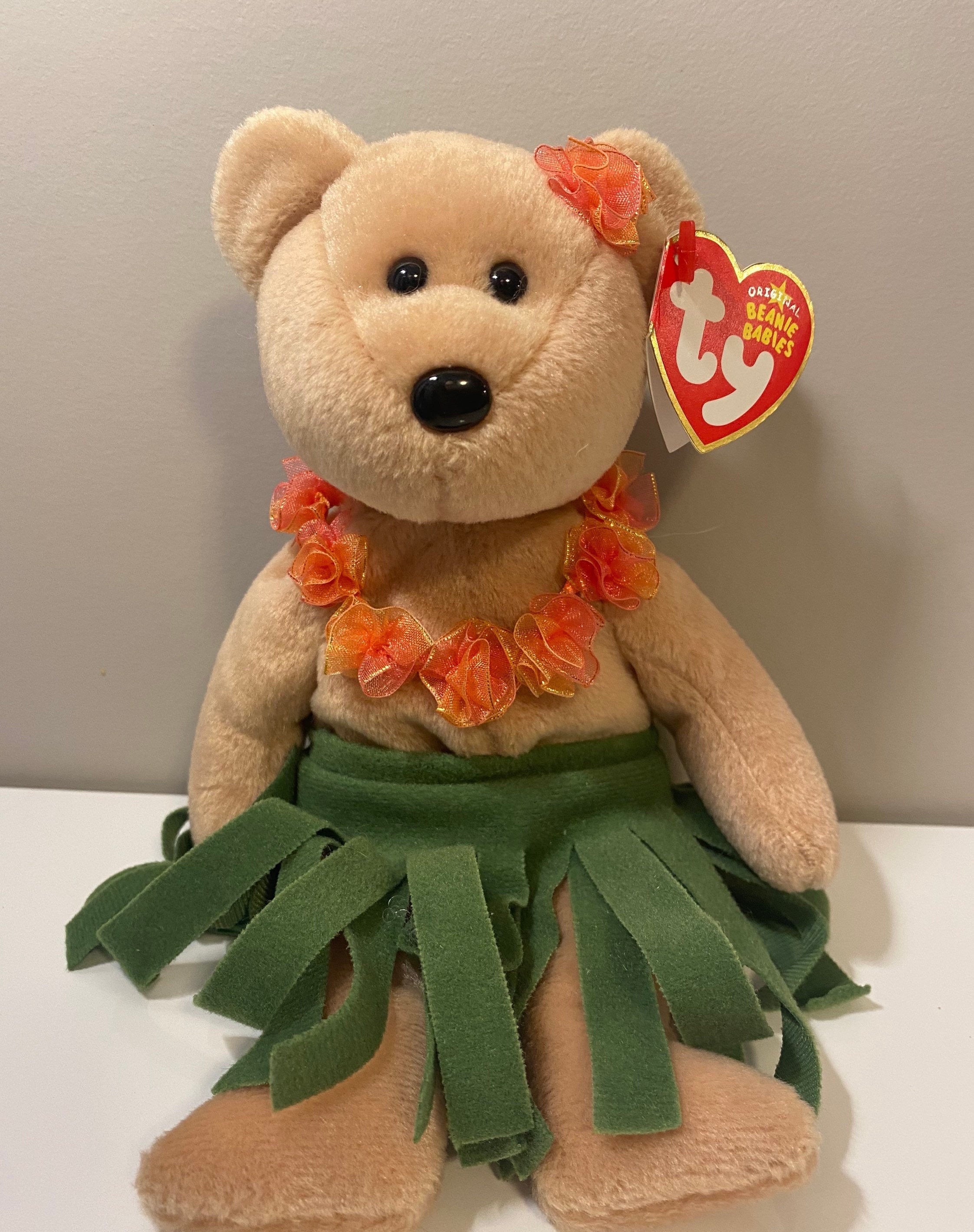Ty Beanie Baby alana the Hawaiian Bear 8.5 Inch Etsy