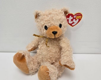Ty Beanie Baby “Curls” the Curly Teddy Bear! (6 inch)