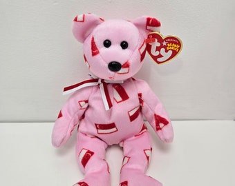 Ty Beanie Baby « Maju » l'ours d'Asie-Pacifique - Exclusivité Singapour *Rare* (8,5 pouces)