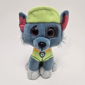 Ty Beanie Boo “Rocky” the Dog - Paw Patrol Dog Plush - No Hang Tag (6 inch)