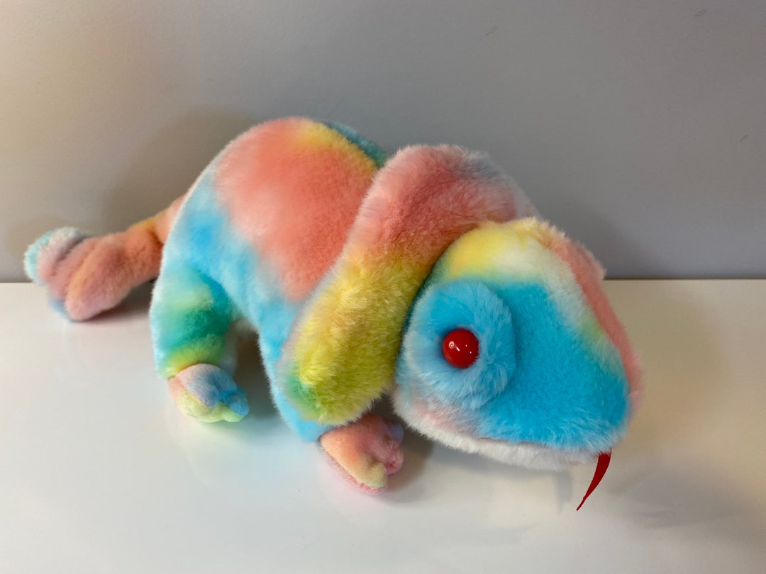 Ty Beanie Buddy “rainbow” the Tie-dye Chameleon (12.5 Inch) - Etsy