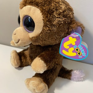Ty Beanie Boo coconut the Monkey First UK Release 6 Inch - Etsy