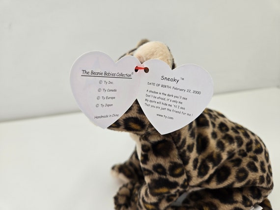 Ty Beanie Baby “Sneaky” ヒョウ！(5.5インチ) - Etsy 日本