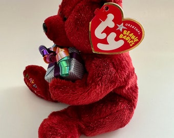 Ty ビーニーベイビー「ハッピーバースデー」プレゼントを持った赤い
