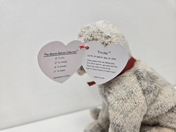 Ty Beanie Baby “Tricks” the Dog (6.5インチ) - Etsy 日本