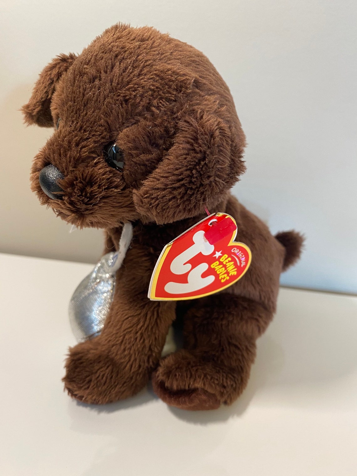 TY Beanie Baby chocolate Kiss the Hershey Dog Walgreens | Etsy
