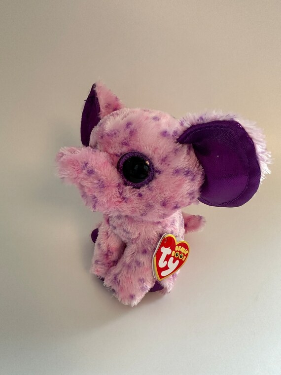 Ty Beanie Boo eva the Adorable Purple Elephant 6 Inch Etsy