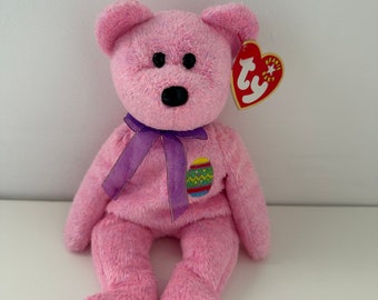 Ty Beanie Buddy “eggs” the Pink Easter Bunny ! (13.5 Inch