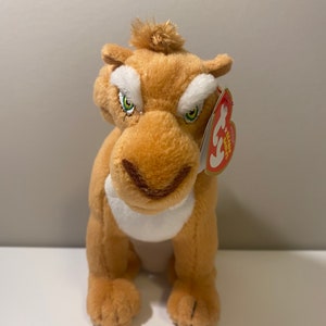 Ty Beanie Baby « Diego » le tigre à dents de sabre - Film L&#39;âge de glace 3 - *Rare* (6 pouces)