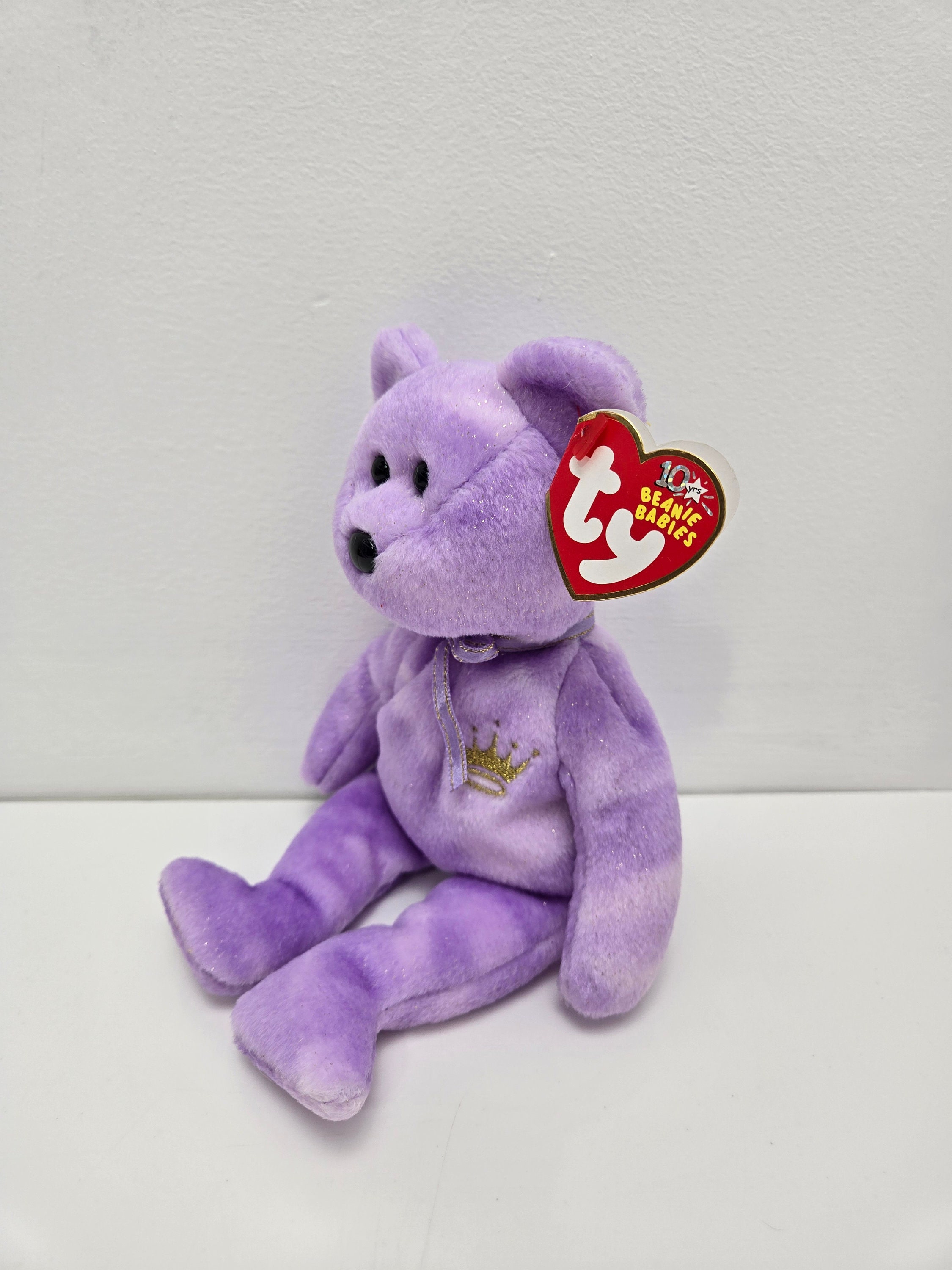 purple rose beanie baby
