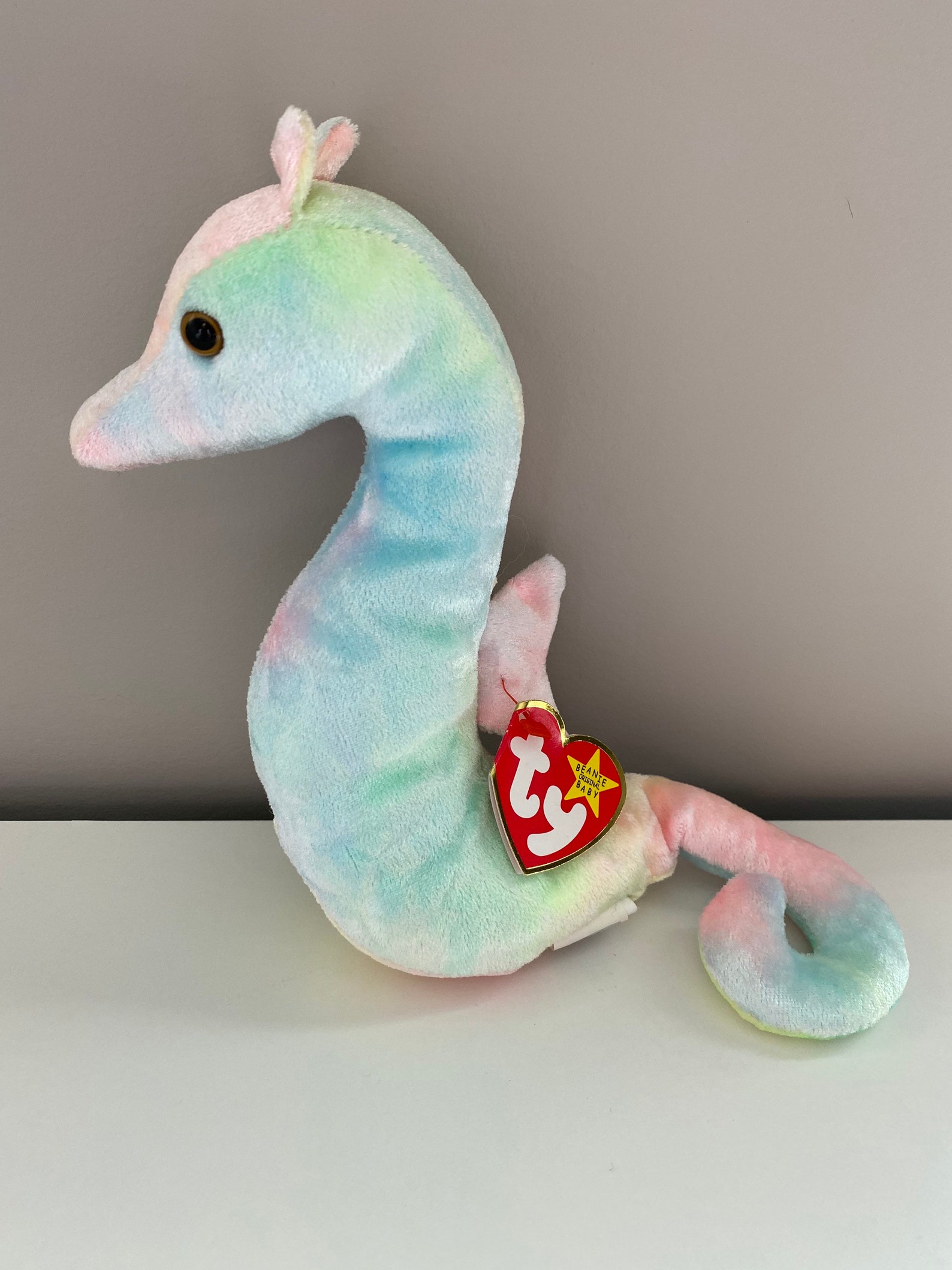 TY Beanie Baby neon the Seahorse Plushie 7.5 Inch Etsy Singapore