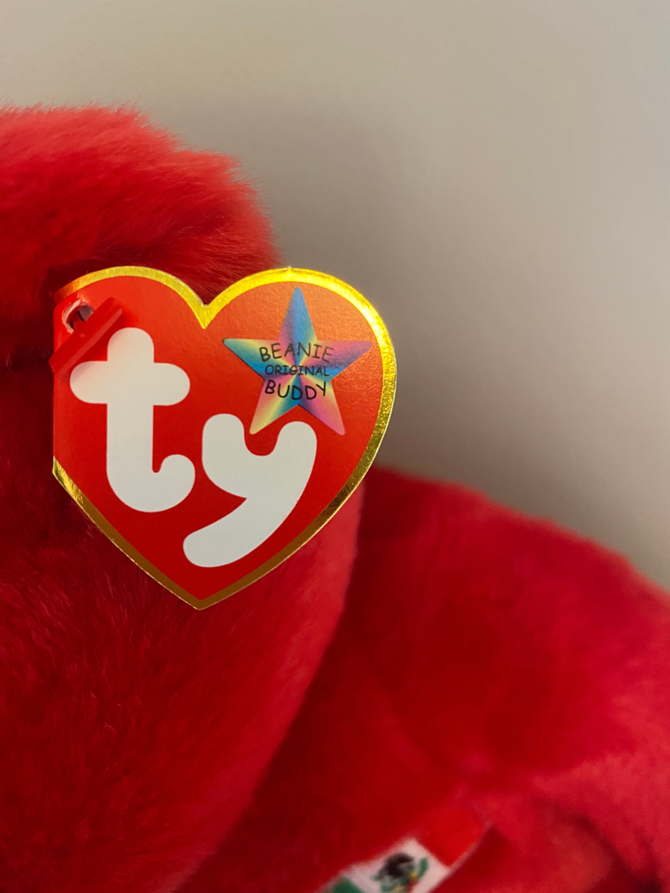Ty Beanie Buddy “osito” the Red Mexican Bear (14 Inch) - Etsy