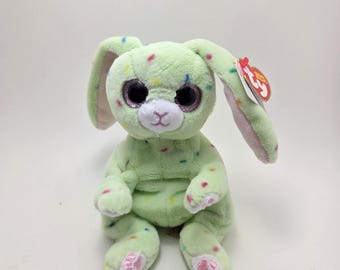 Ty Beanie Bellies “Peridot” the Green Bunny Rabbit! (7.5 inch)