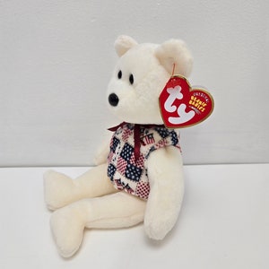 Ty Beanie Baby Libert-e, die amerikanische Bärenweste der USA exklusiv im Internet 8,5 Zoll Bild 2