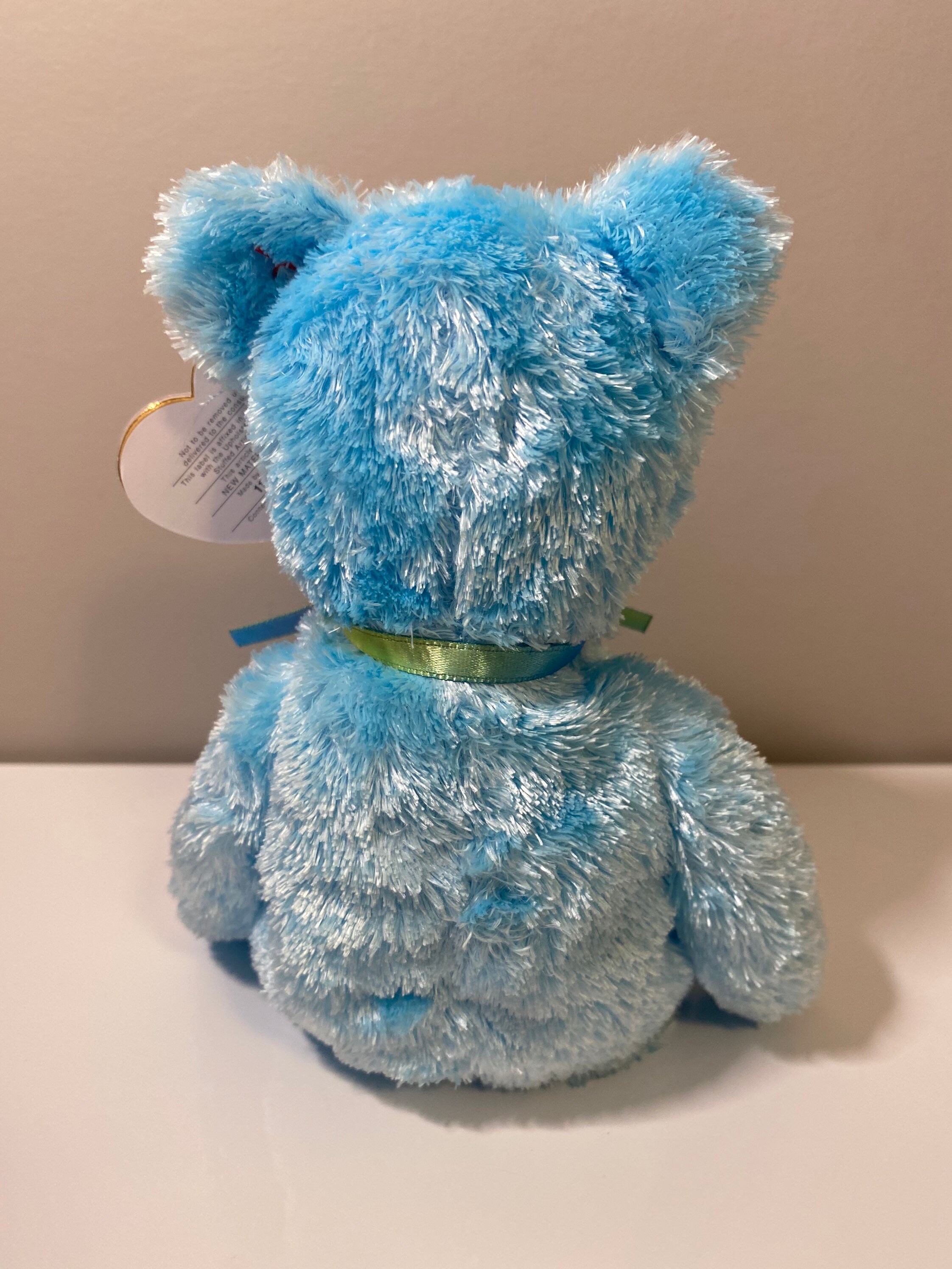 TY Beanie Baby sherbet the Bear Plush Blue Version 8.5 - Etsy UK