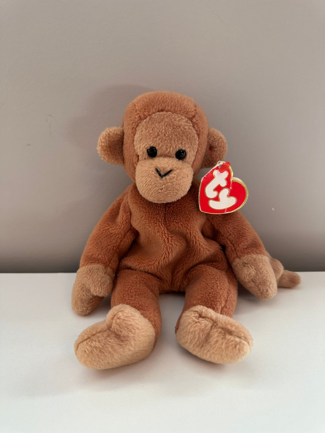 Ty Beanie Baby bongo The Monkey 3rd Generation Non Mint Hang Tag Ty Beanie Baby bongo The Monkey 3rd Generation Non Mint Hang Tag