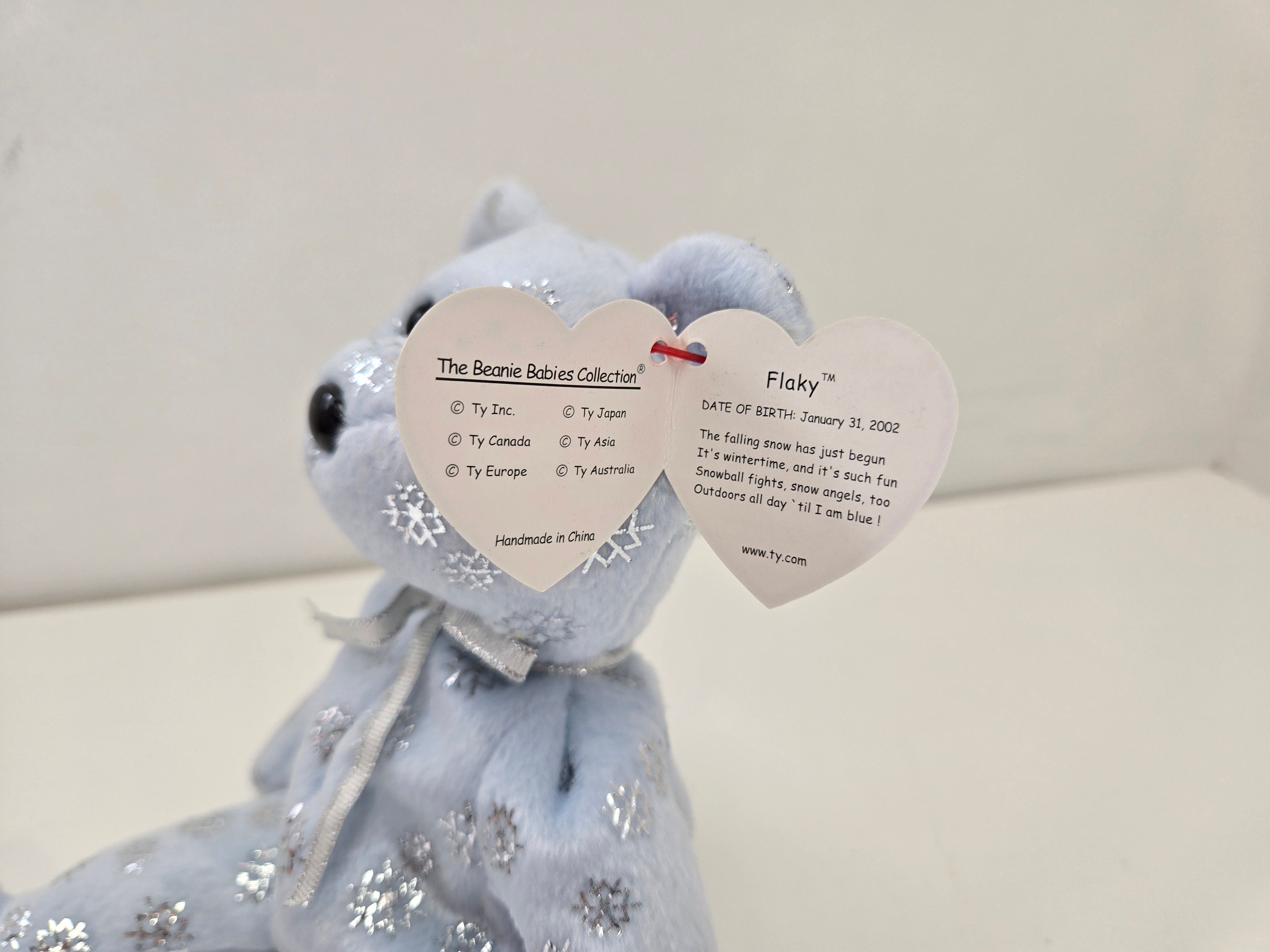 Ty Beanie Baby “flaky” the Snowflake Bear (8.5 Inch) - Etsy