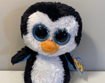 TY Beanie Boo waddles the Penguin First UK Release. One of Seven Original Beanie  Boos rare 6 Inch 