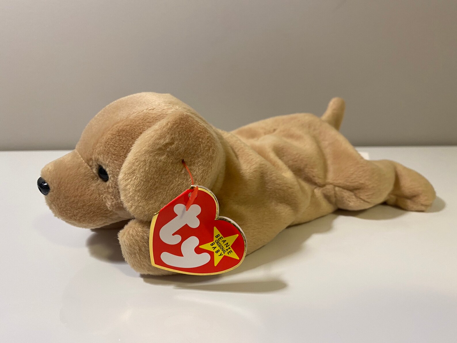 TY Beanie Baby Fetch the Yellow Lab Dog Plush 8.5 inch Etsy
