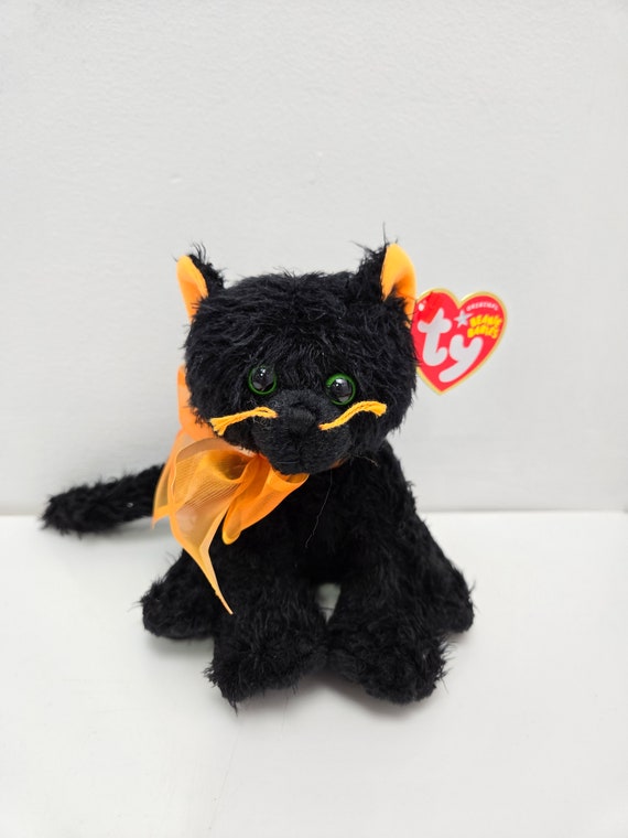 Ty Beanie Baby “moonlight” the Black & Orange Cat (6 Inch) - Etsy
