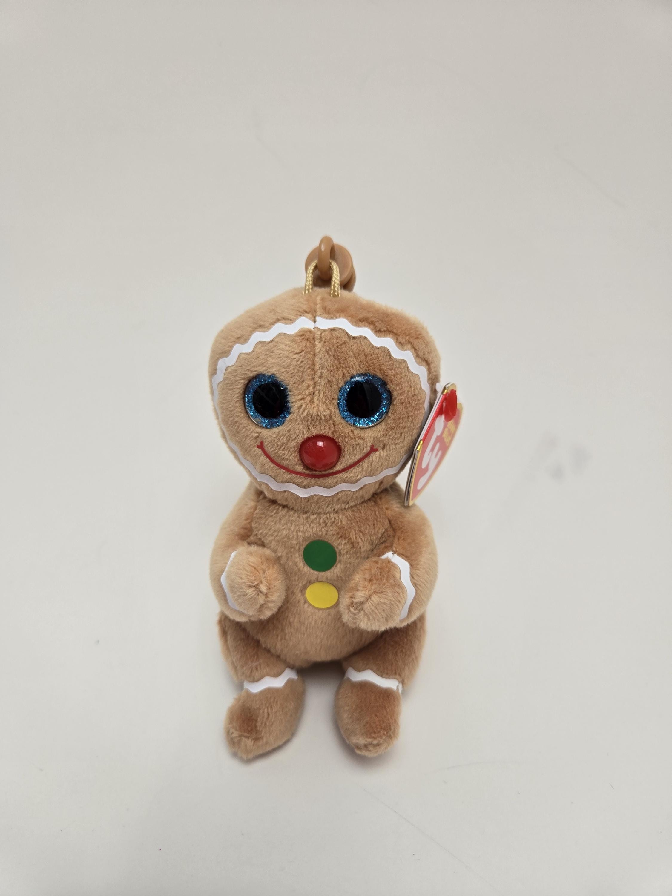 Ty Beanie Bellies “cookie” the Gingerbread Keychain Key Clip (3