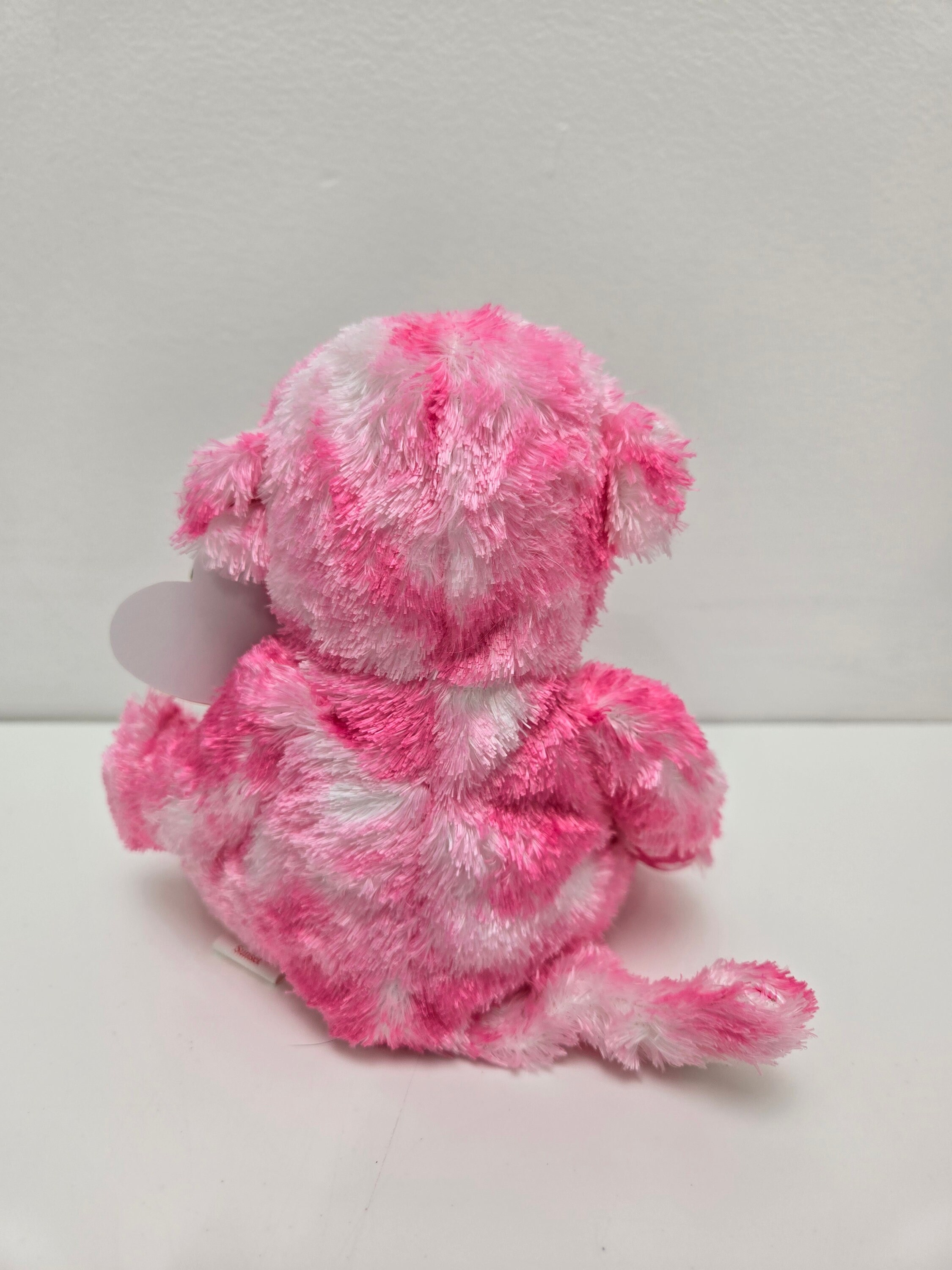 2006年公式 Ty プラフィーズ ベビーダングルズ ピンクモンキー ぬいぐるみ Ty Pluffies Pink Dangles Monkey Plush 2006 Sewn Eyes Soft