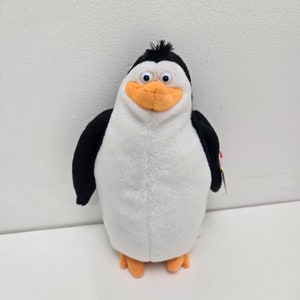 Ty Beanie Baby "Rico" il pinguino - Madagascar Movie Beanie! *Raro* (6 pollici)