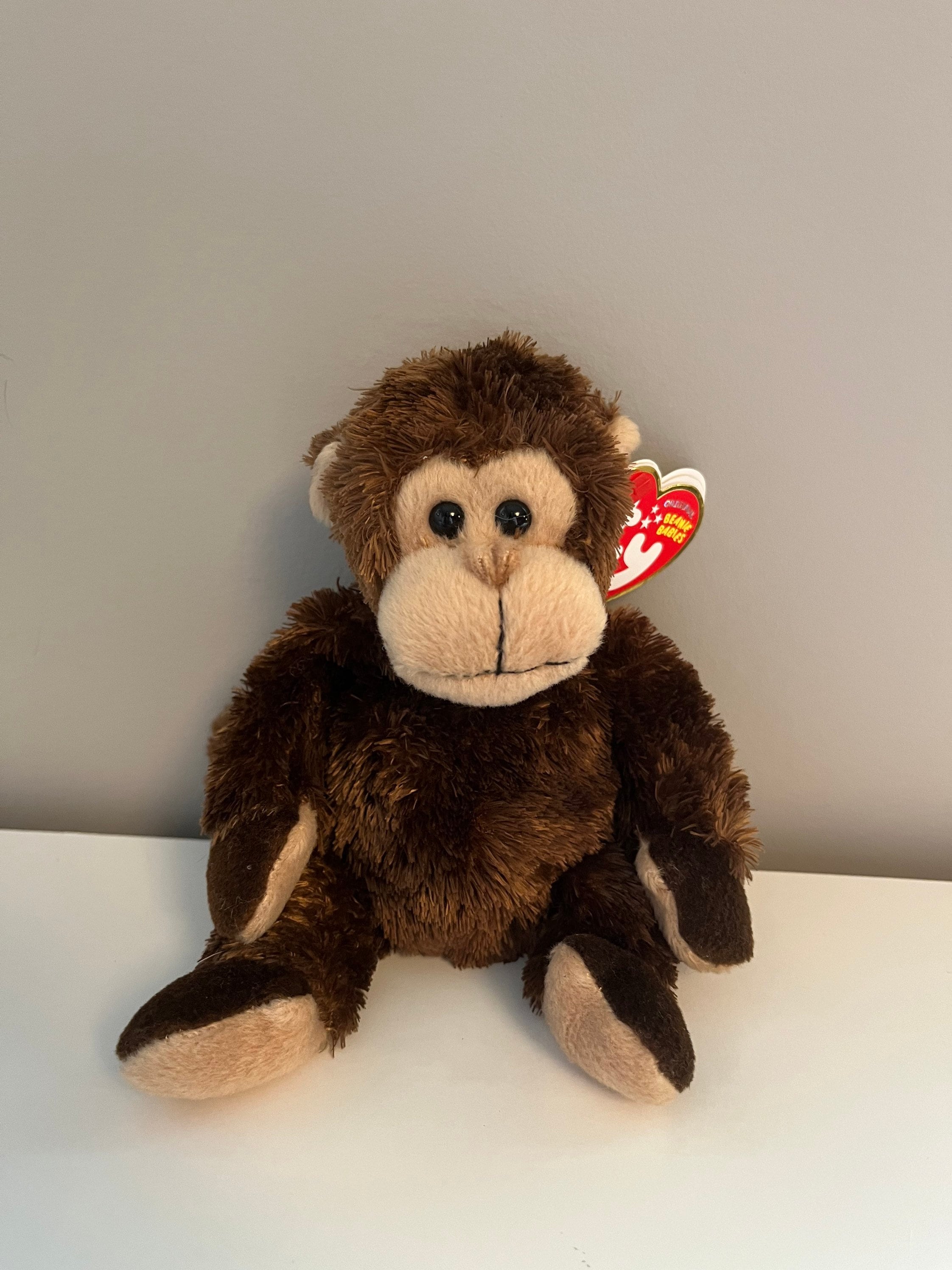 TY Beanie Baby vines the Monkey Small Eyed Version rare
