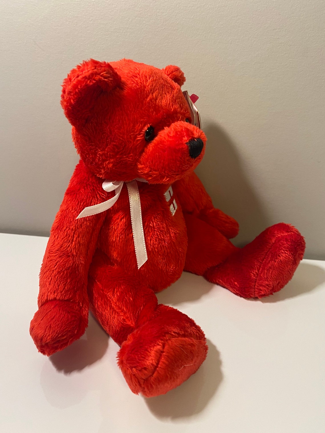 TY Beanie Baby george the Red Bear Europe Exclusive 7 | Etsy