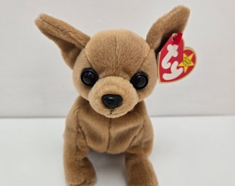 Ty ビーニーベイビー「タイニー」チワワ犬ぬいぐるみ！（5インチ