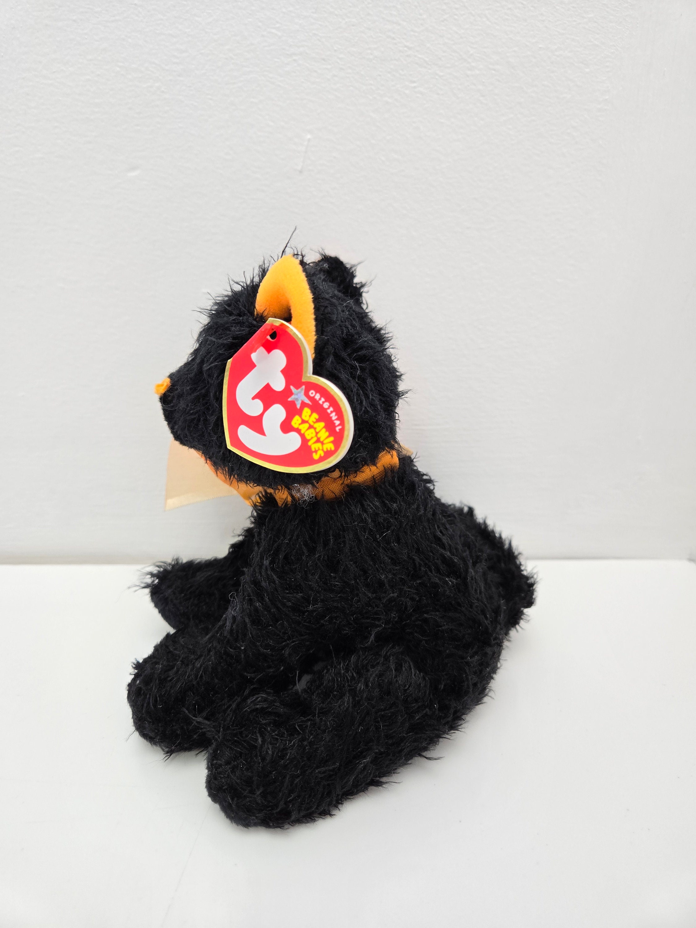 Ty Beanie Baby “moonlight” the Black & Orange Cat (6 Inch) - Etsy