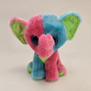 « Elfie » l'éléphant de Ty Beanie Boo - Exclusivité Justice - Pas d'étiquette volante (6 pouces)