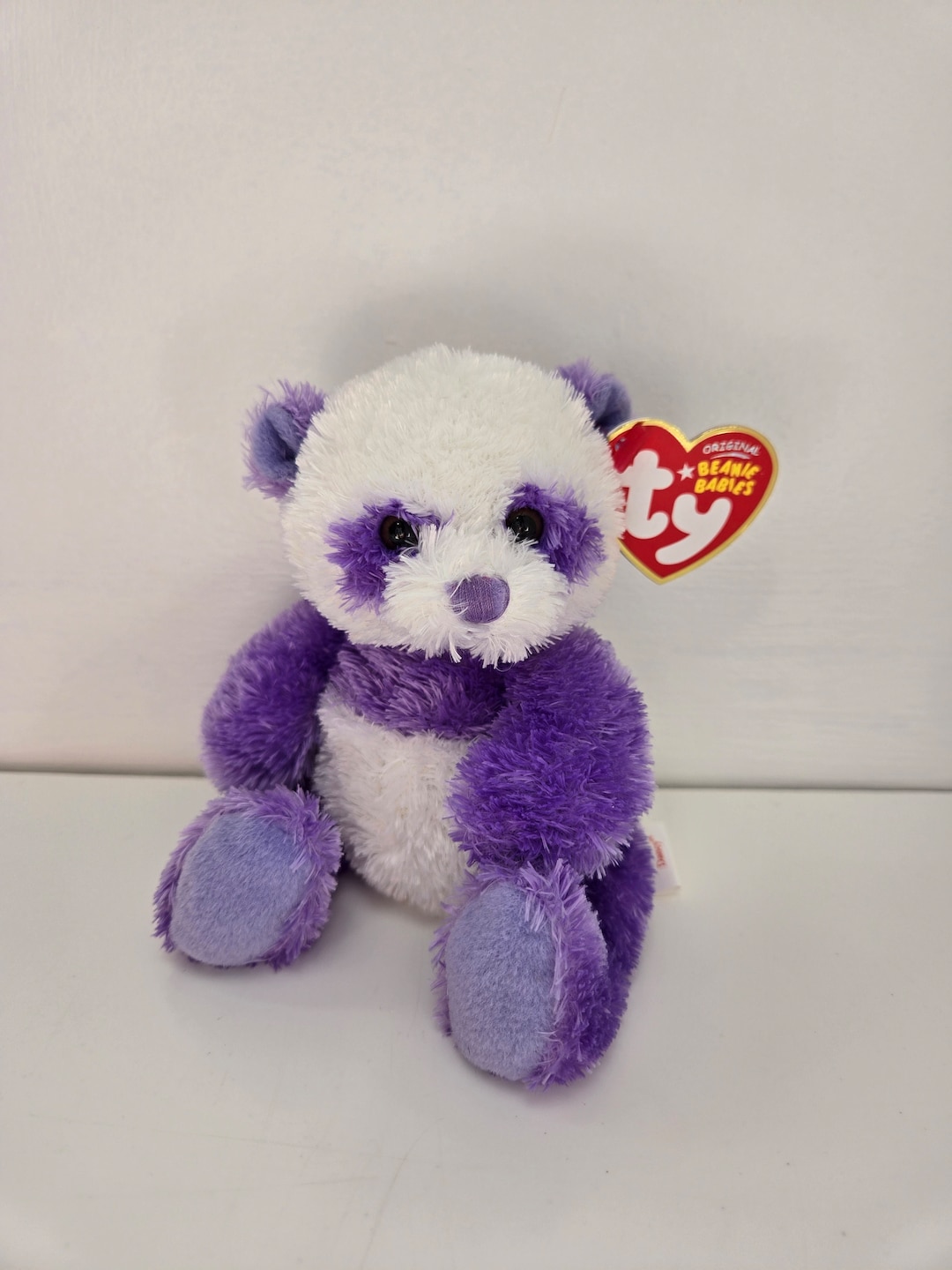 Ty Beanie Baby Dancy the Purple Panda Bear Internet Exclusive (5 - Main Image