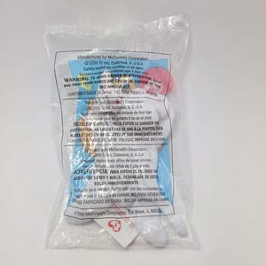 Ty McDonald’s Teenie Beanie “Flip” the White Cat in Original Sealed Plastic Packaging! (3 inch)