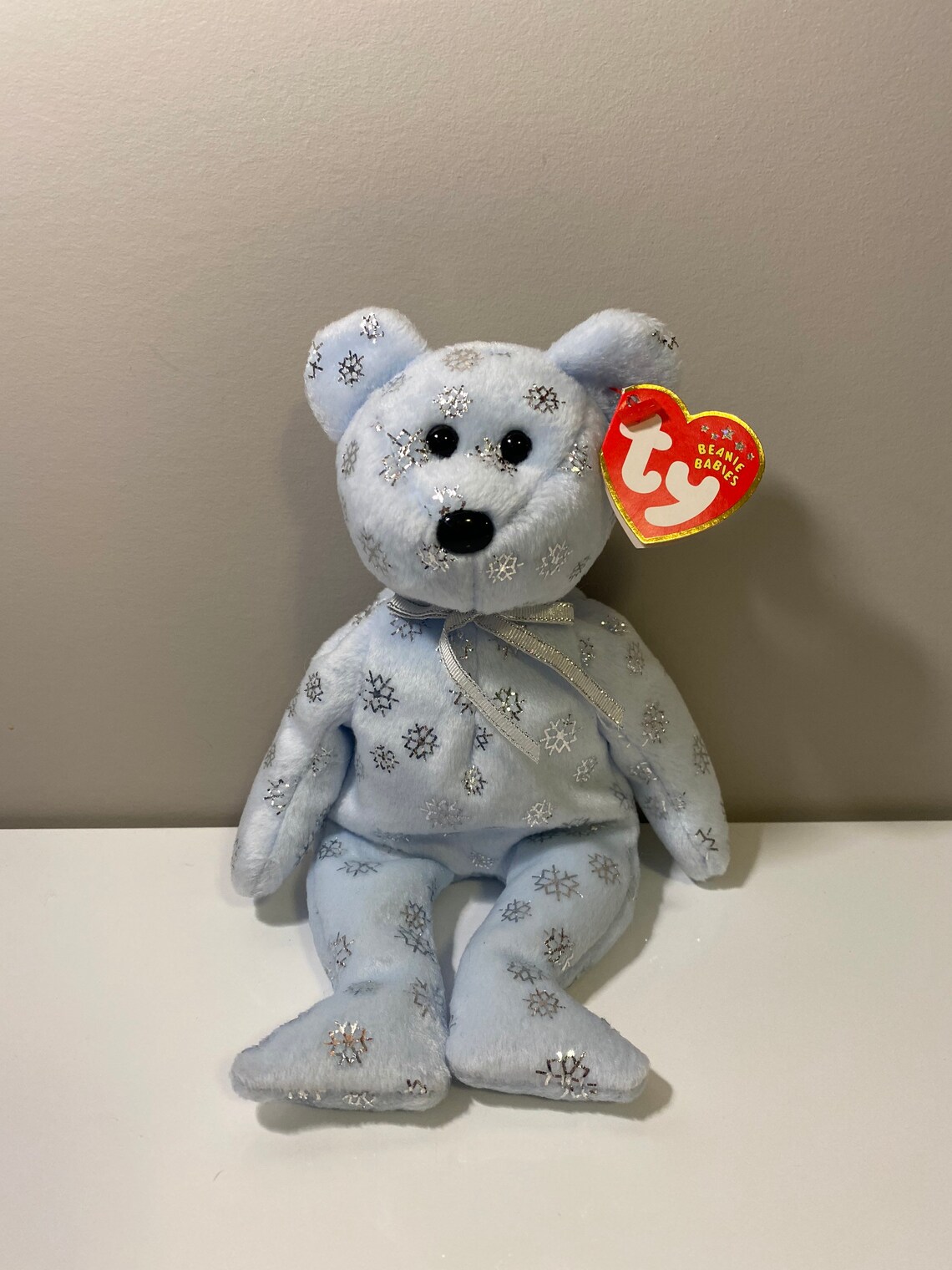 TY Beanie Baby Flaky the Snowflake Bear 8.5 inch | Etsy