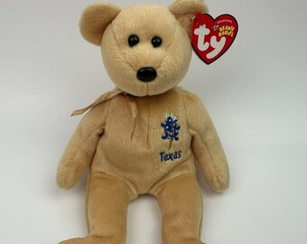 Ty Beanie Baby “Texas Bluebonnet” - State Flower Exclusive Series (8.5 inch)