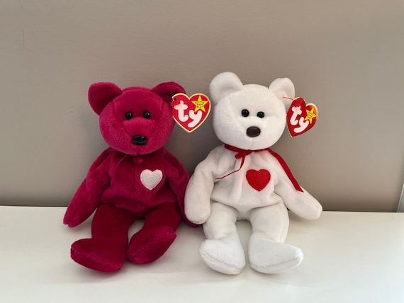 TY Beanie Baby valentina and valentino the Bears 8.5 - Etsy