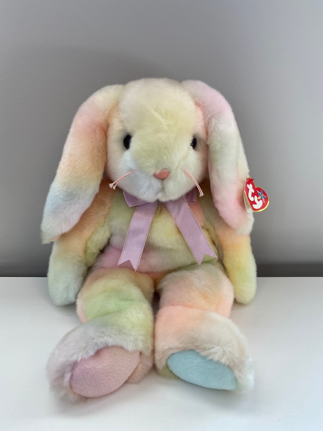Ty Beanie Buddy “hippie” the Tie Dye Bunny - Colours Vary (14 Inch