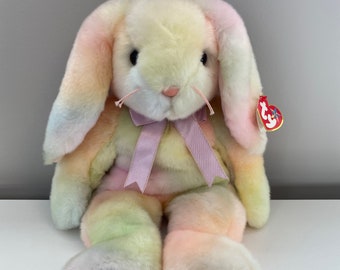 TY Beanie Buddy “Hippie” the Tie Dye Bunny Plush - Colours Vary (14 inch)