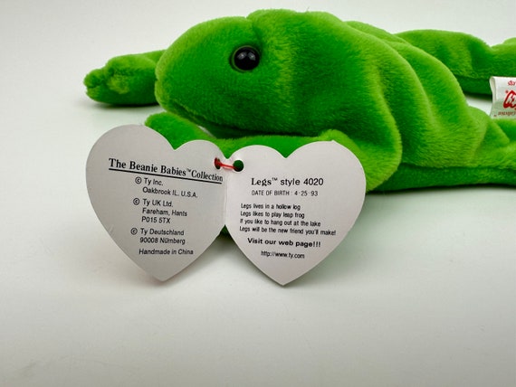 Ty Beanie Baby legs the Frog Highly Sought After Ty Classic 9 Inch -   Denmark