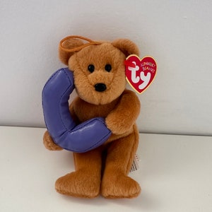 Bonnet Ty Alphabet « C » l'ours tenant la lettre C (4,5 pouces)