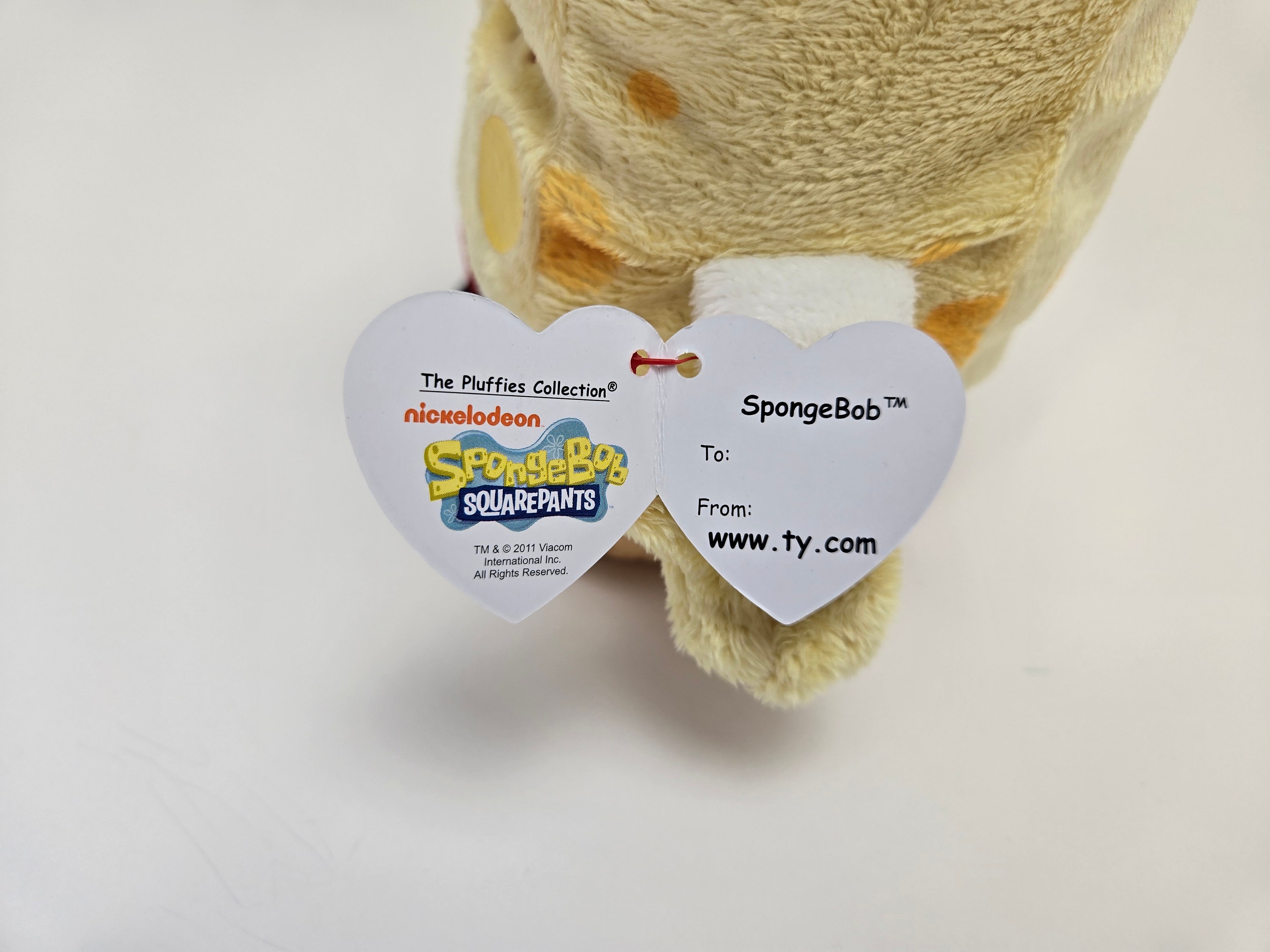Ty Pluffiesコレクション「スポンジ・ボブ」ソフトぬいぐるみ（8インチ