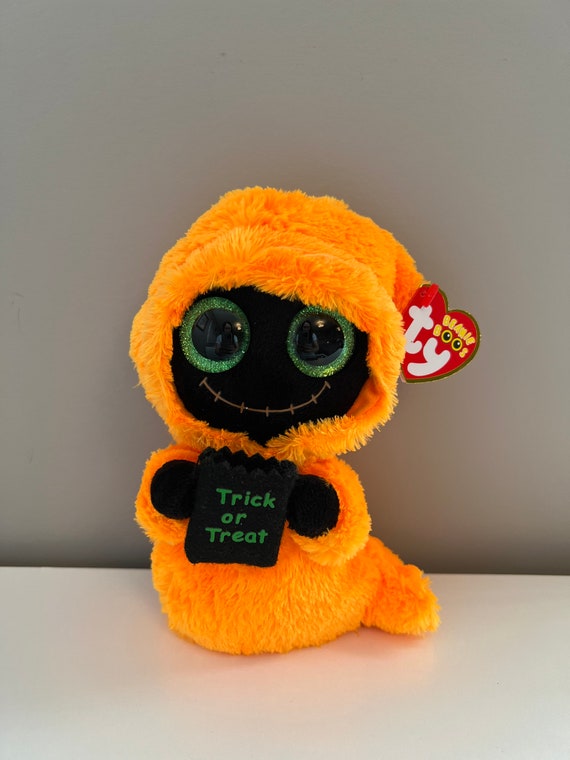 TY Beanie Boos 6" GRINNER Halloween orange ghoul sold out seasonal 