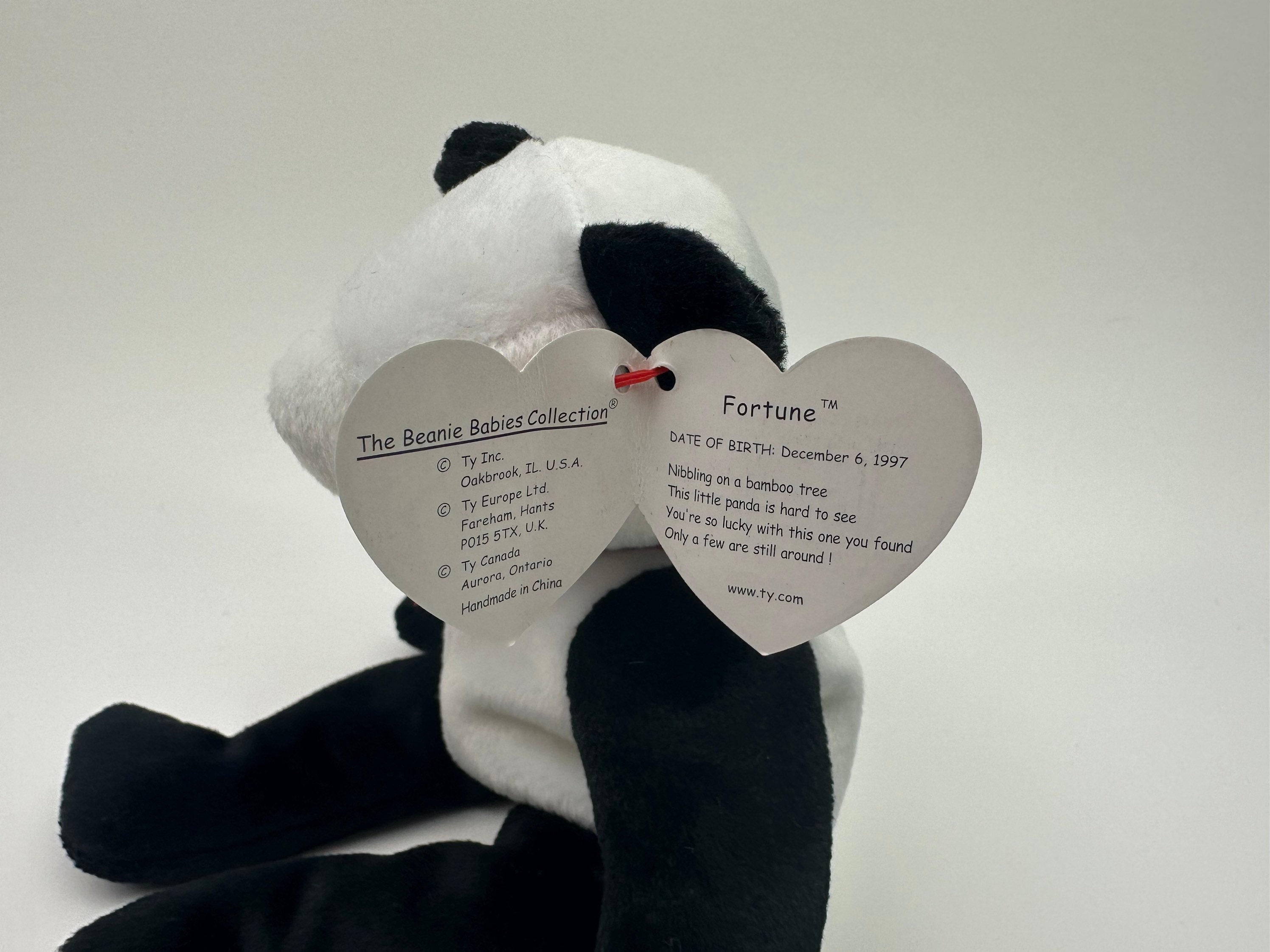 Fortune panda beanie online baby