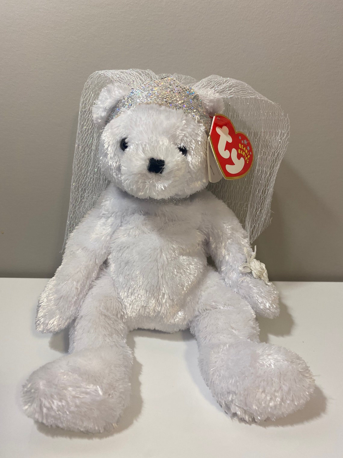 Ty Beanie Baby Bride the Wedding Bear 8 inch Great | Etsy
