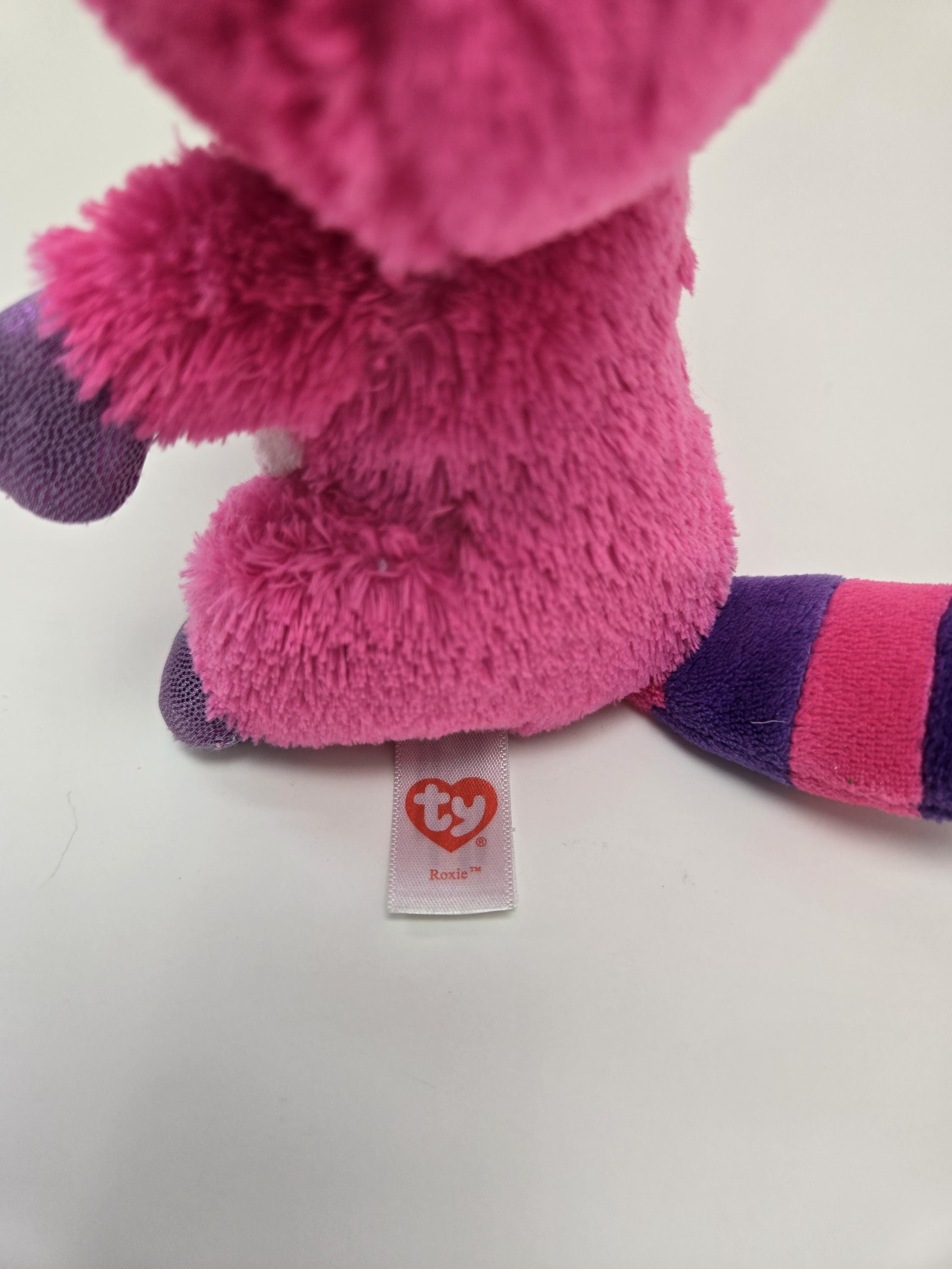 Ty Beanie Boo “roxie” the Pink Racoon - No Hang Tag (6 Inch) - Etsy