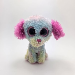 Ty Beanie Boos “Lovesy” the Dog - No Hang Tag and Unattached Ear, See Photo - Justice Exclusive (6 inch)
