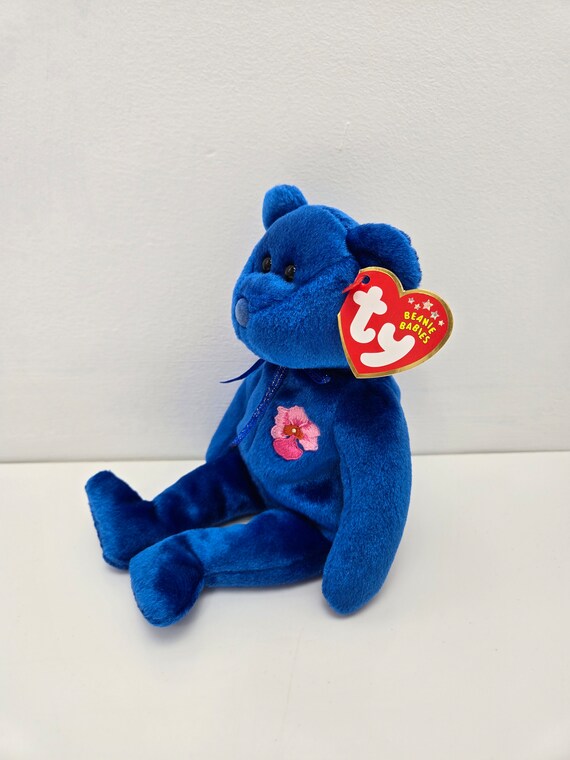 Ty Beanie Baby “vanda” Theroyal Blue Bear - Singapore