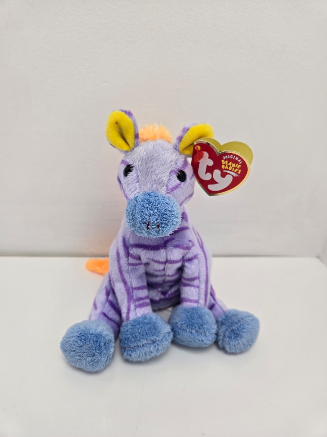 Ty Beanie Baby “vegas” the Purple Zebra! Inch)