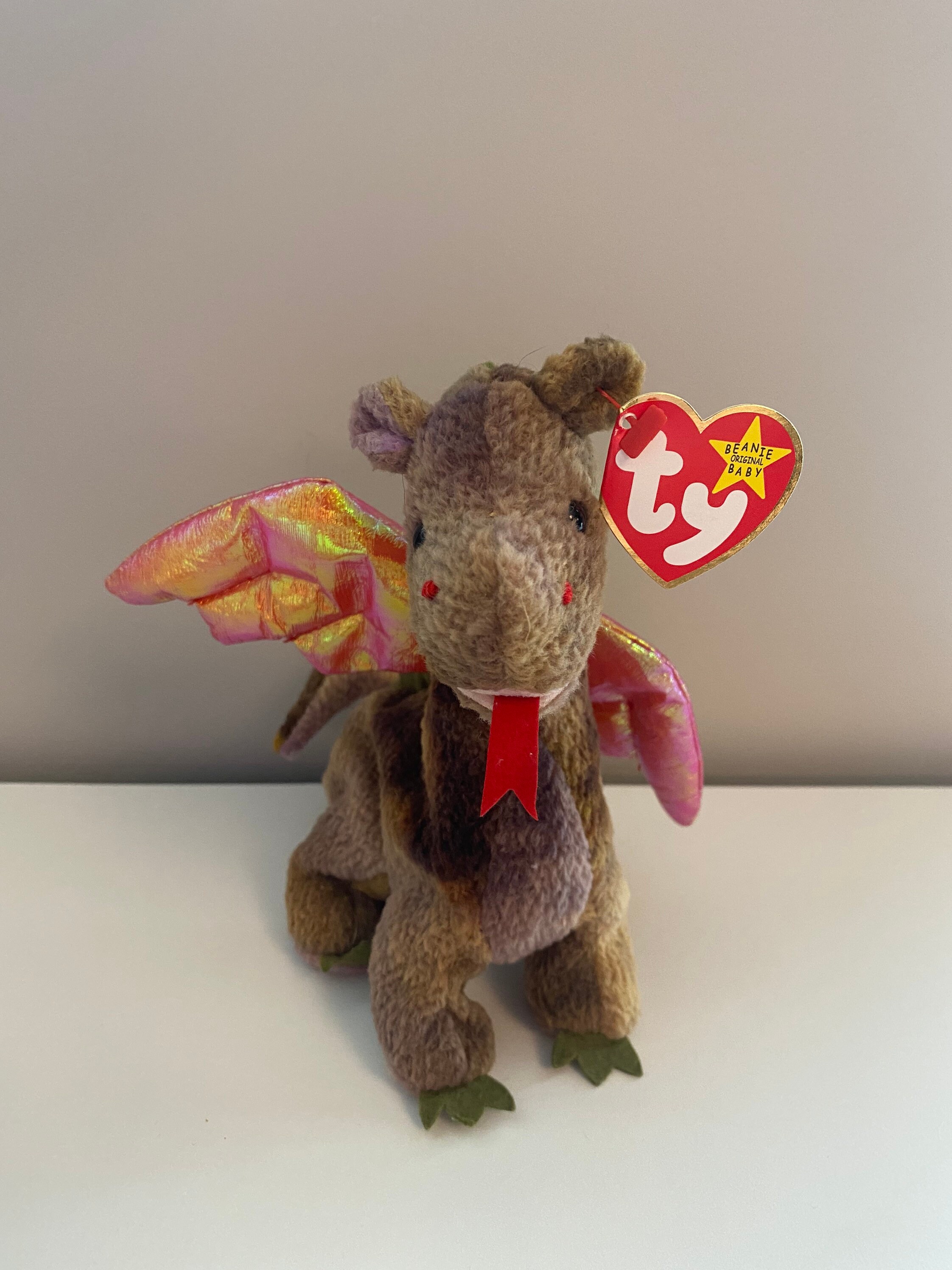 TY Beanie Baby scorch the Dragon 7 Inch - Etsy